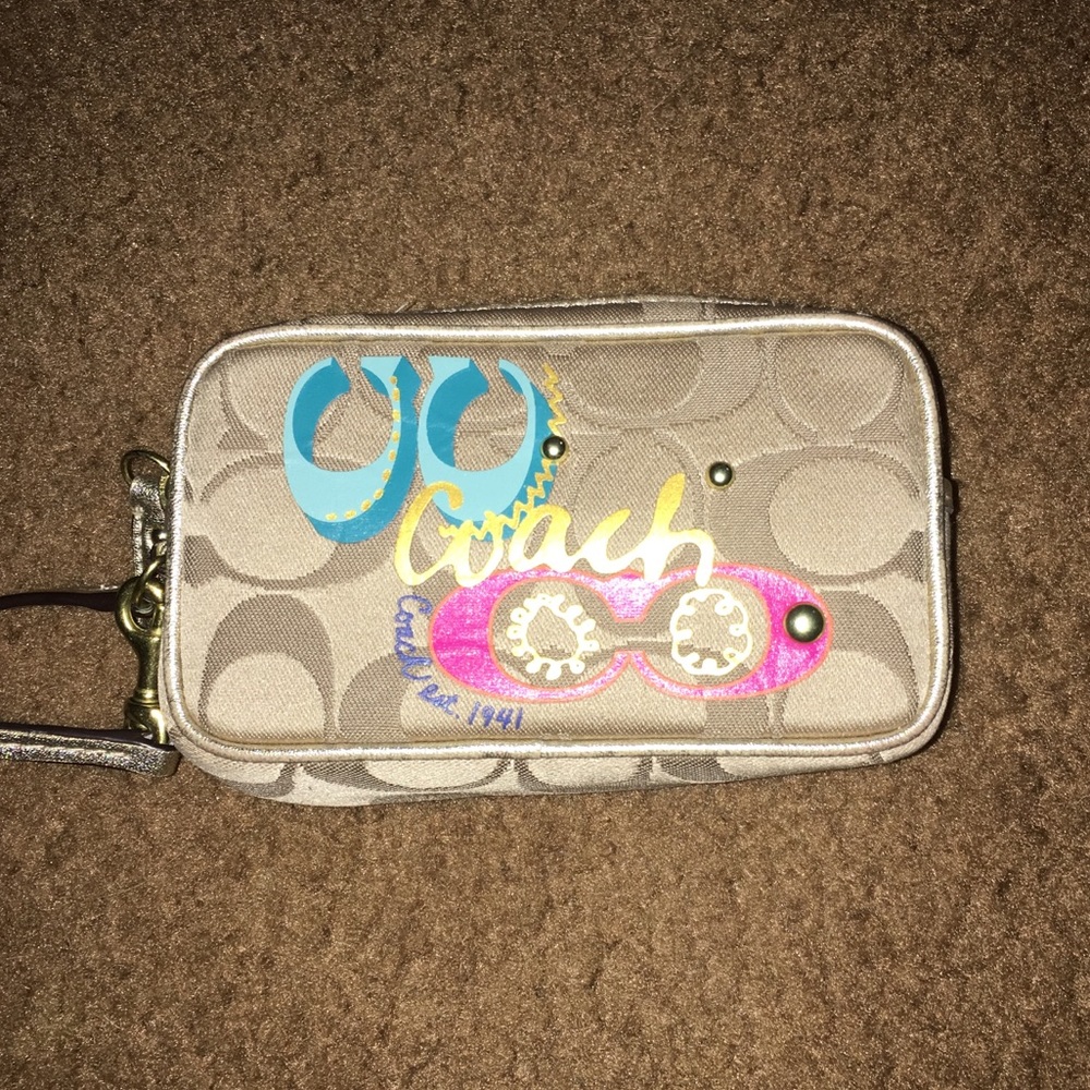COACH cell phone wristlet